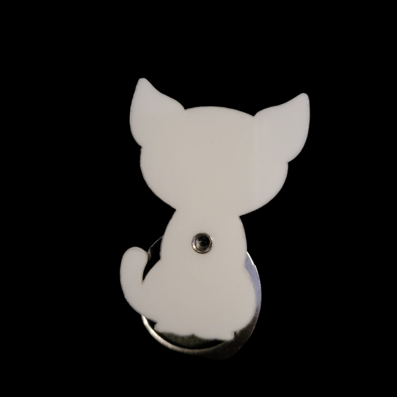 BLACK CAT ACRYLIC/METAL PHONE RING & STANDS UNIVERSAL. LILO & STITCH 1. - Picture 3 of 4